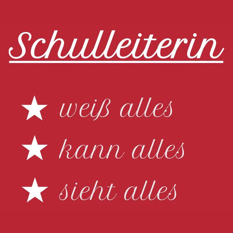 Schulleiterin Schulleitung Schule Geschenk Idee