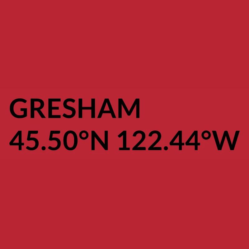 Coordonnées de Gresham, Oregon, États-Unis