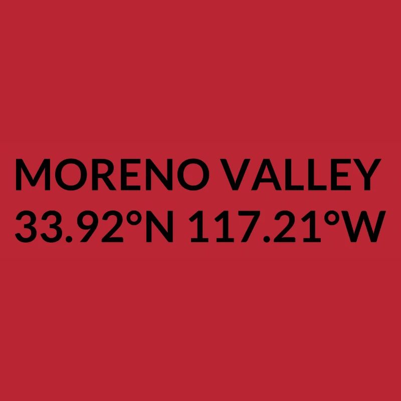 Moreno Valley, California, USA Coordinates