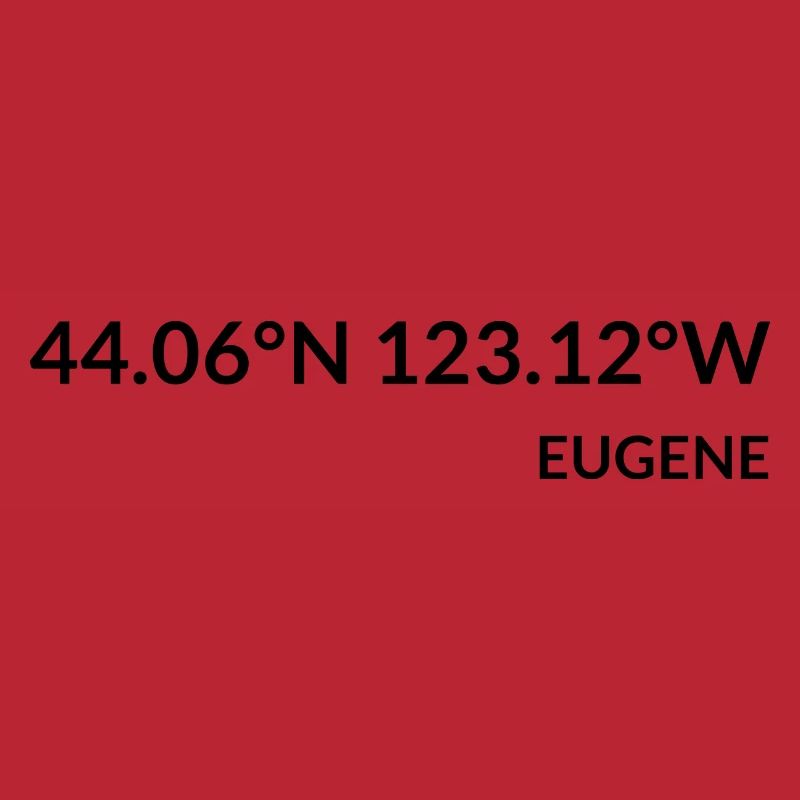 Eugene, Oregon, USA Coordinates