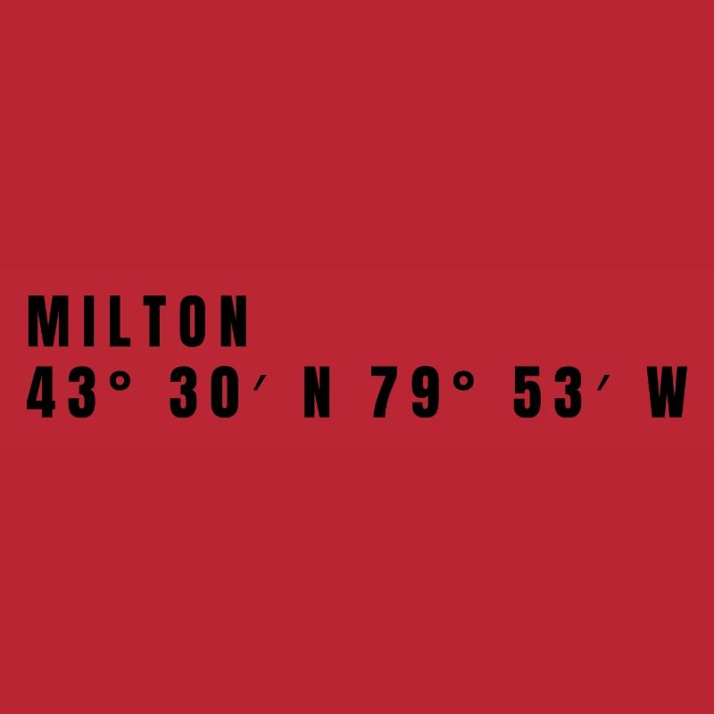 Milton, Canada Coordinates