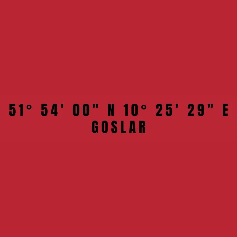 Goslar Lower Saxony Coordinates