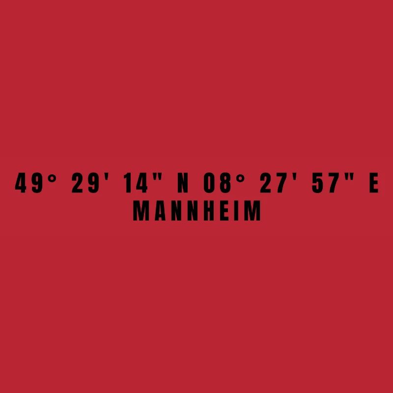 Mannheim Baden-Württemberg Coordinates