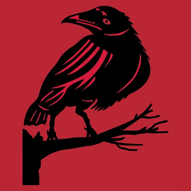 Rabe auf einem Baum Krähe Vogel Baum