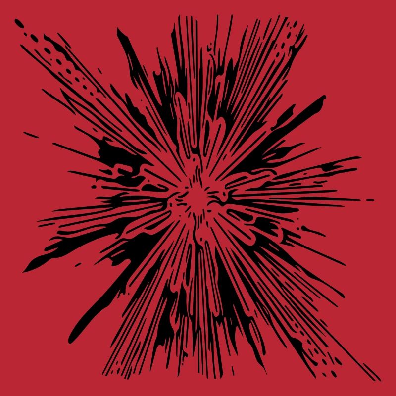Explosion - Vintage Vector Lines