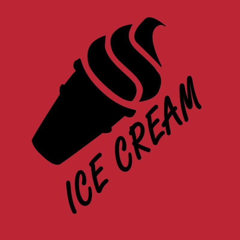 Eine softe Eiscreme in der Waffel