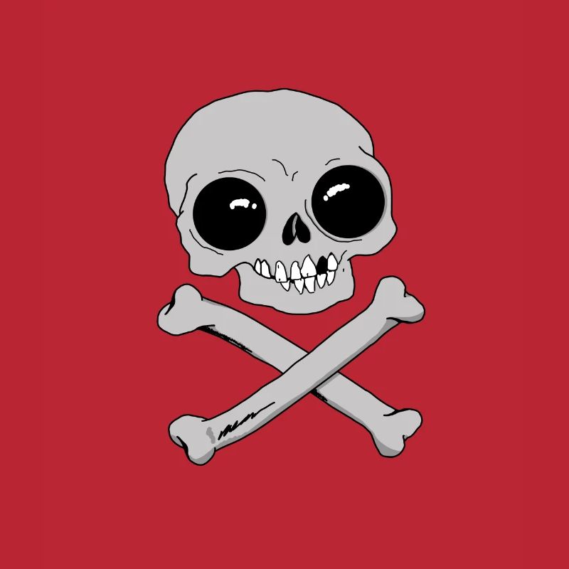 ☠️ Tshirt Bones & Skulls Idée cadeau pour amis