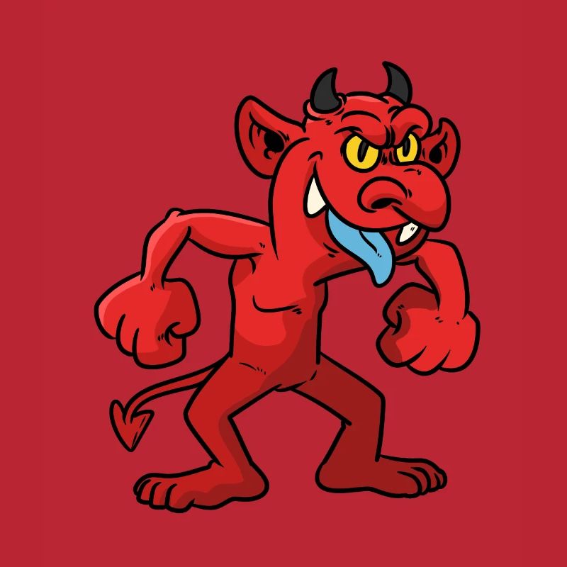 Angry devil comic