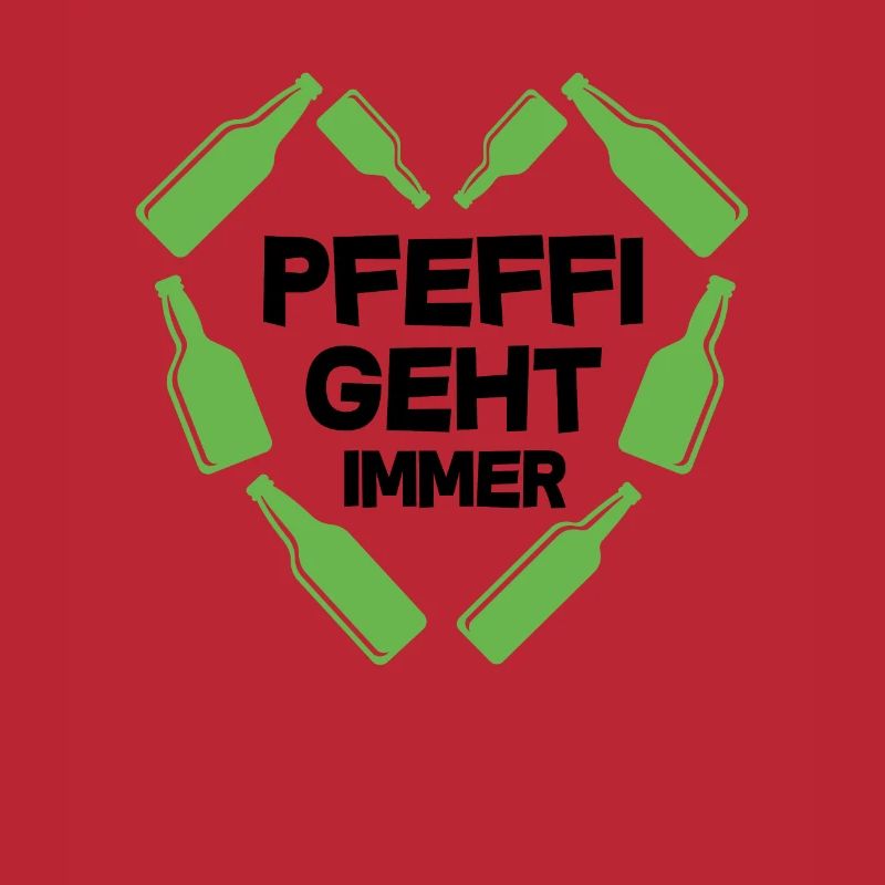 Pfeffi geht immer Alkohol