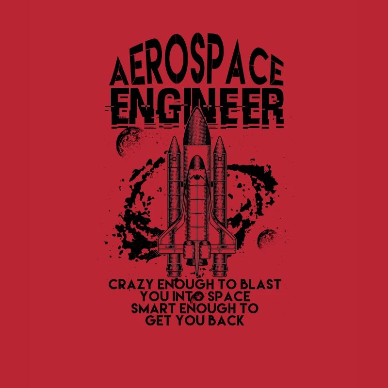 Funny Aerospace Engineer Space Flight - Airplane