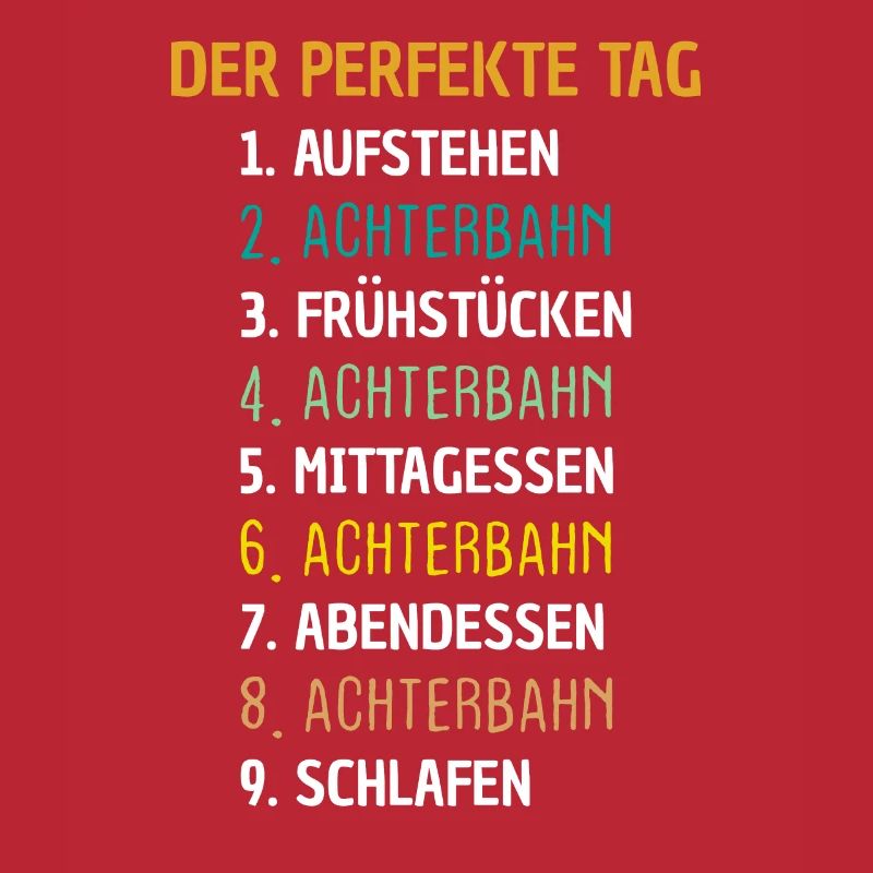 Achterbahn Freizeitpark Geschenk