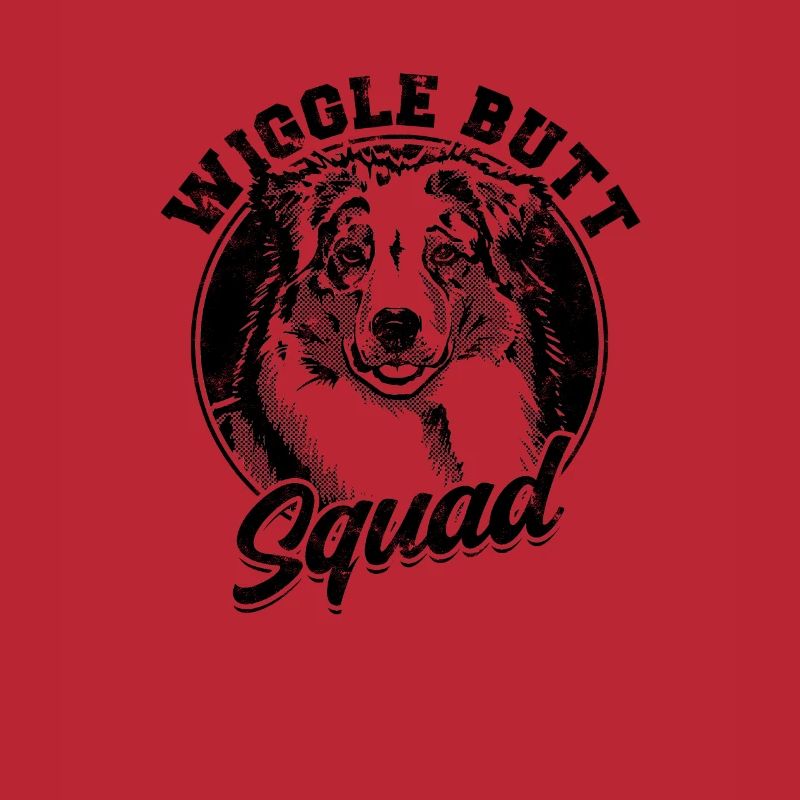 Wiggle Butt Squad - aussie dog