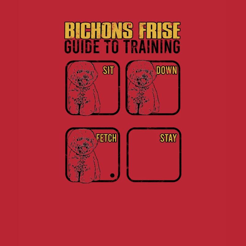 Bichon frise guide to training Sit down Fetch