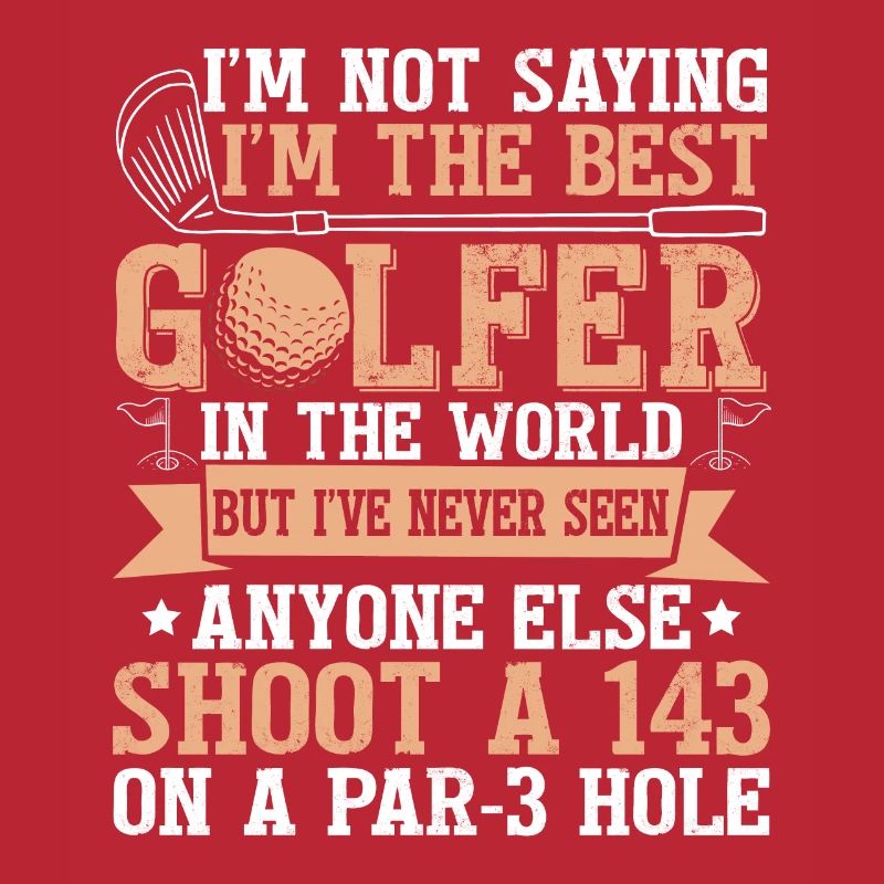 Funny Golf Player Golfing
