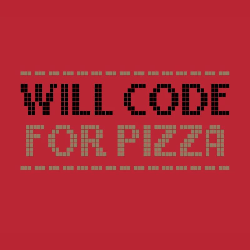 Computercodierung codiert für Pizza-Programmierer