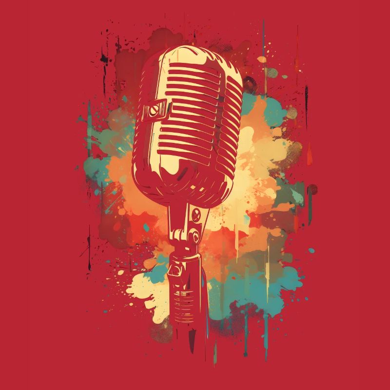 Microphone Couleur classique Splash