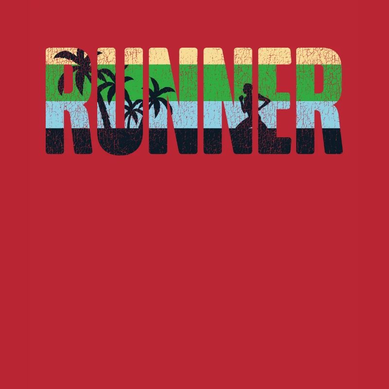 Running Runner Half Marathon Retro