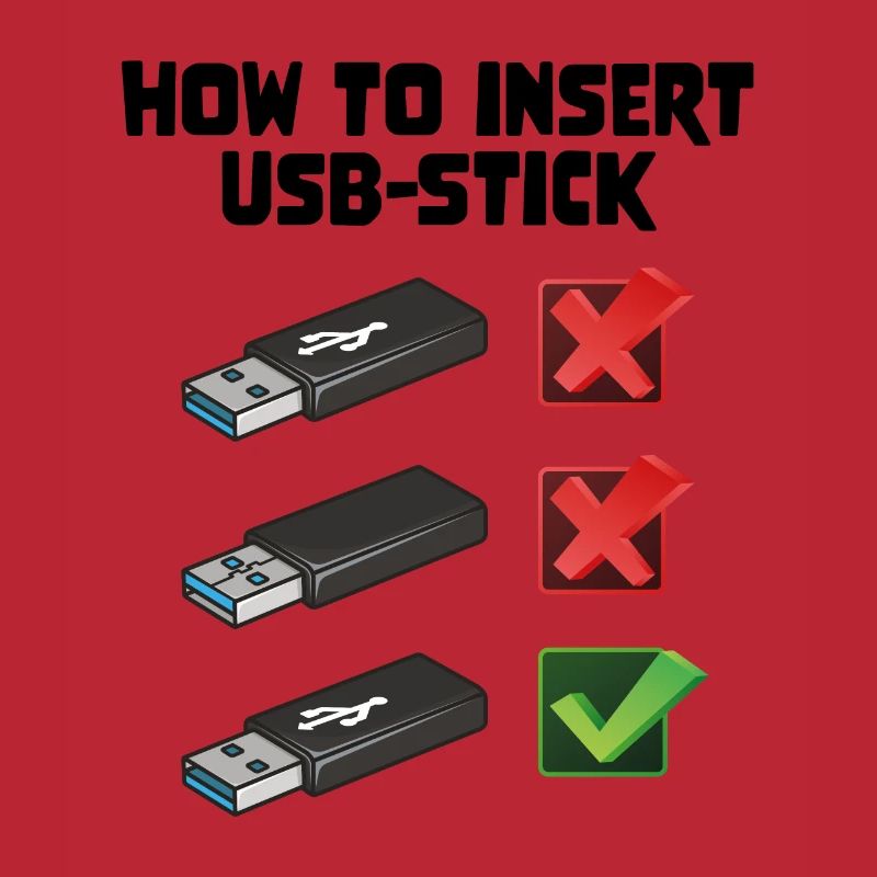 How To Insert USB Stick Funny Programmer Meme