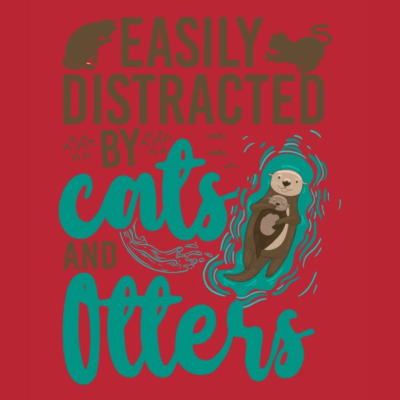 Otter Cat Easily Distracted By
