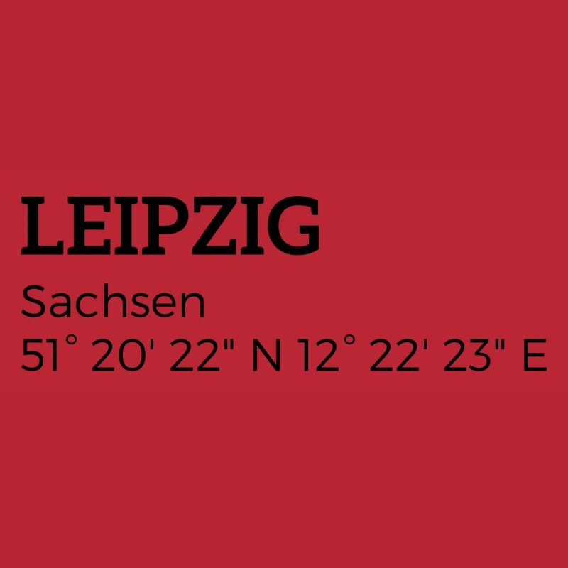 les coordonnées Leipzig Saxe