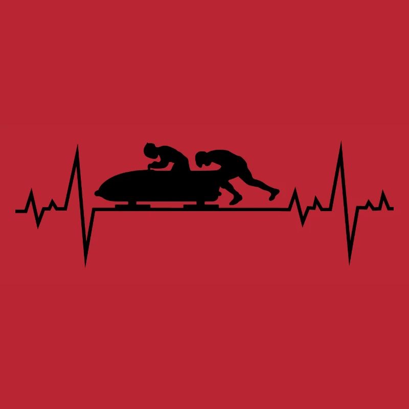 Bobsleigh Bobsled Racing Bobsleighing Heartbeat