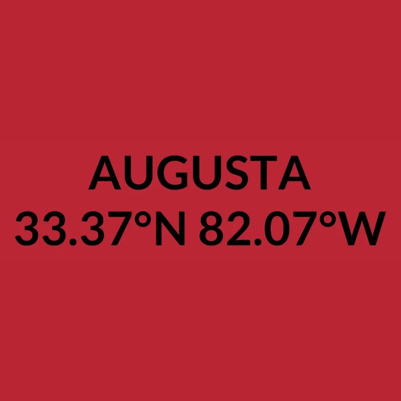 Augusta, Georgia, USA Coordinates