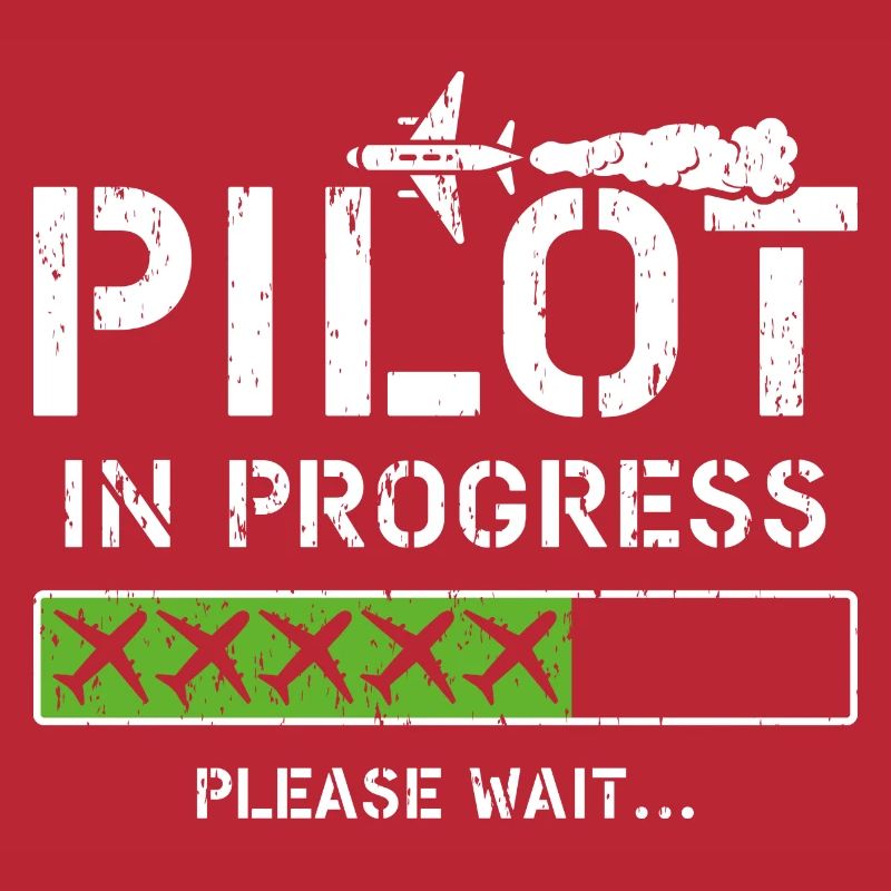 Pilot In Progress Kid Future Pilot Airplane Aviati