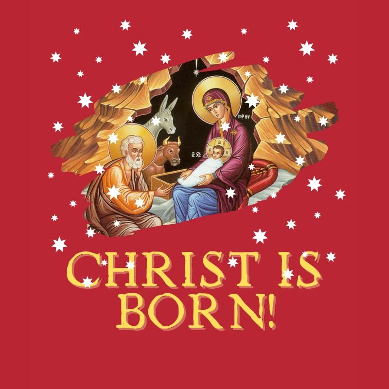 Weihnachtskrippe Christus ist geboren!