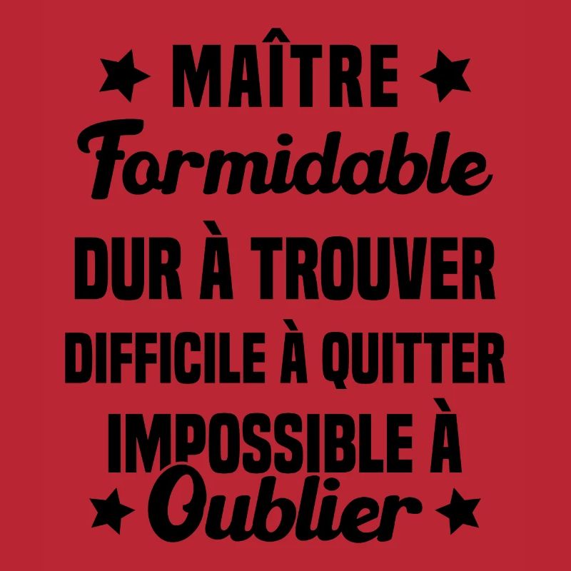 Maître Formidable Idée Cadeau Maître D'école