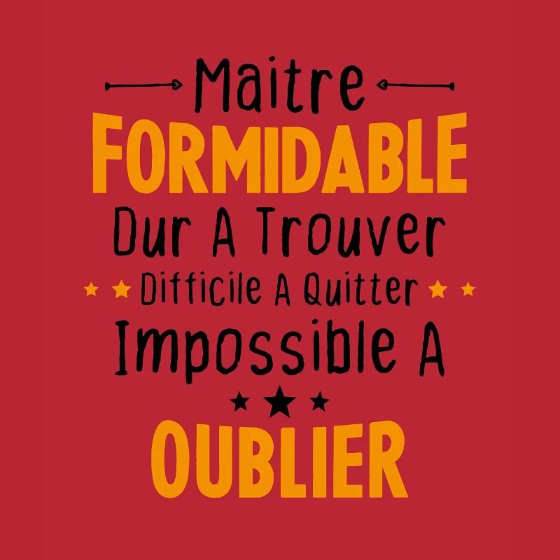 Maître Formidable Idée Cadeau Maître D'école