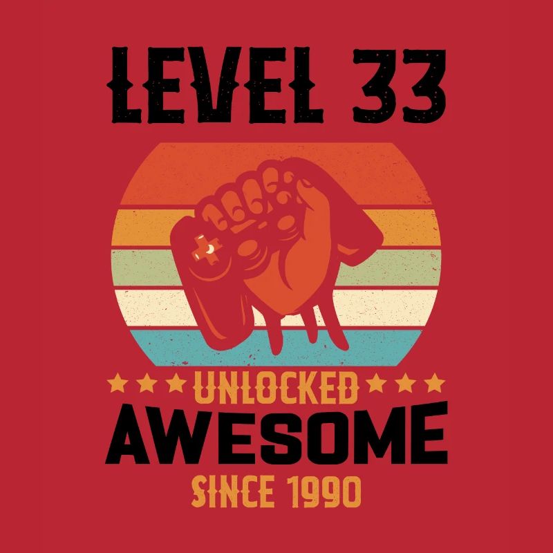 Level 33 Complete 1990 Birthday Gift