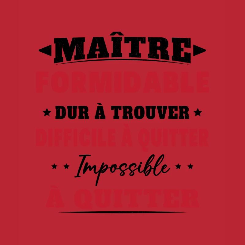 Maître formidable idée cadeau maître d'école