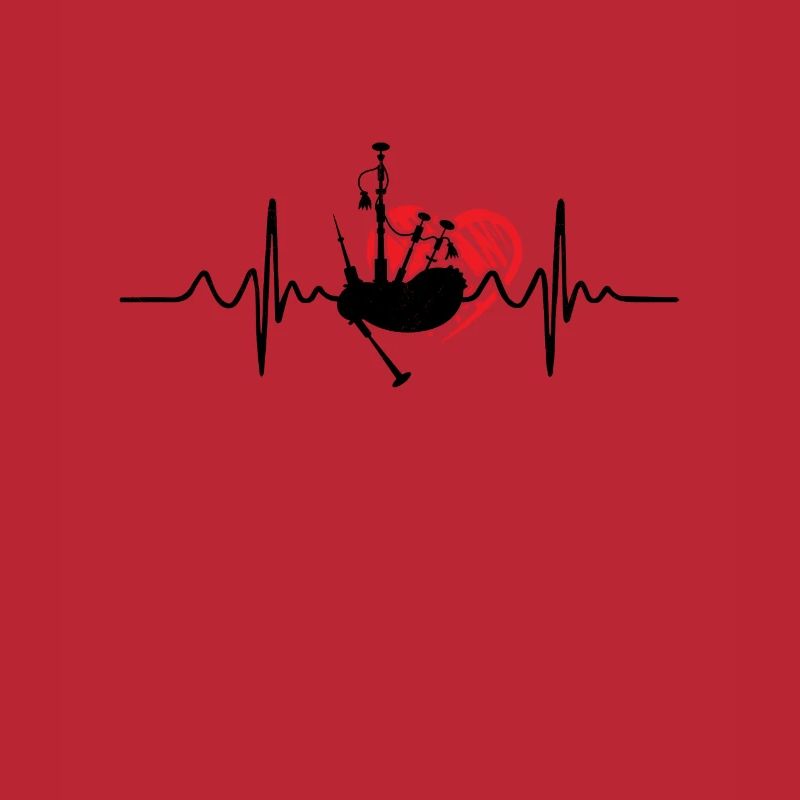 Cornemuse Heartbeat Pulse ECG Sac de cornemuse