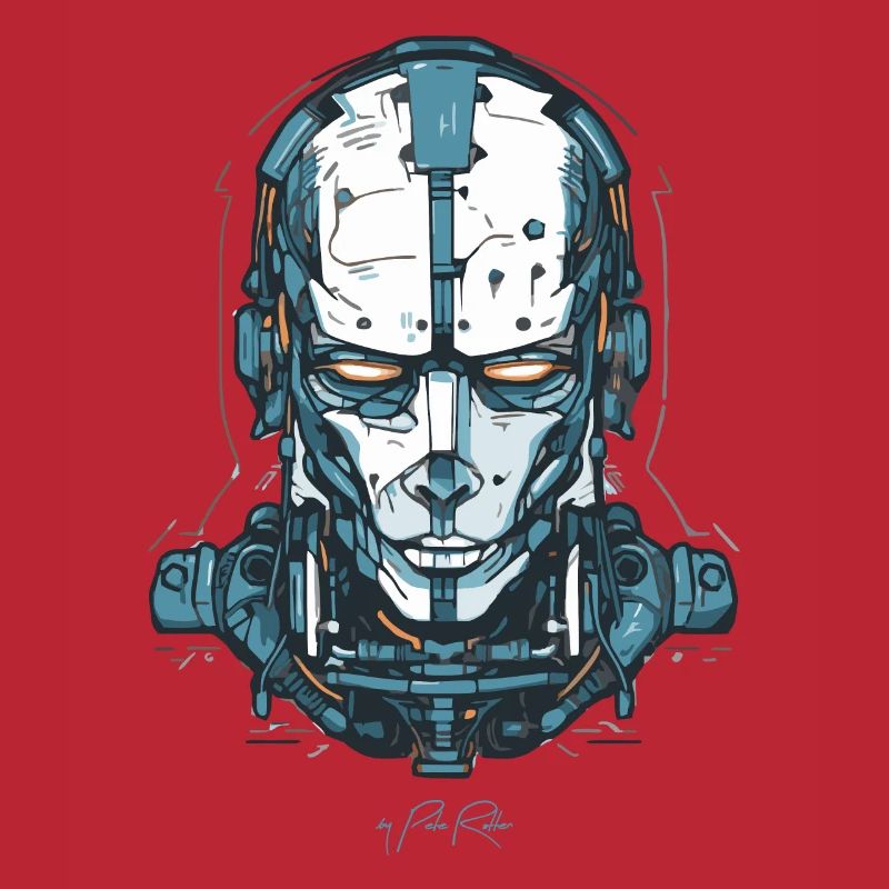 Ein Cyborg-Roboter Tech