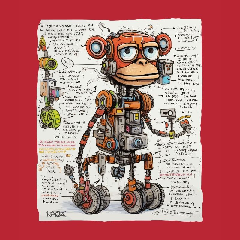 The structure of the robotic monkey