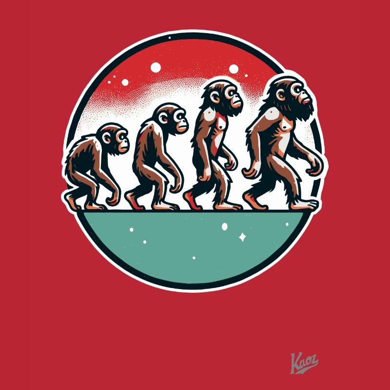 Evolution des Affen