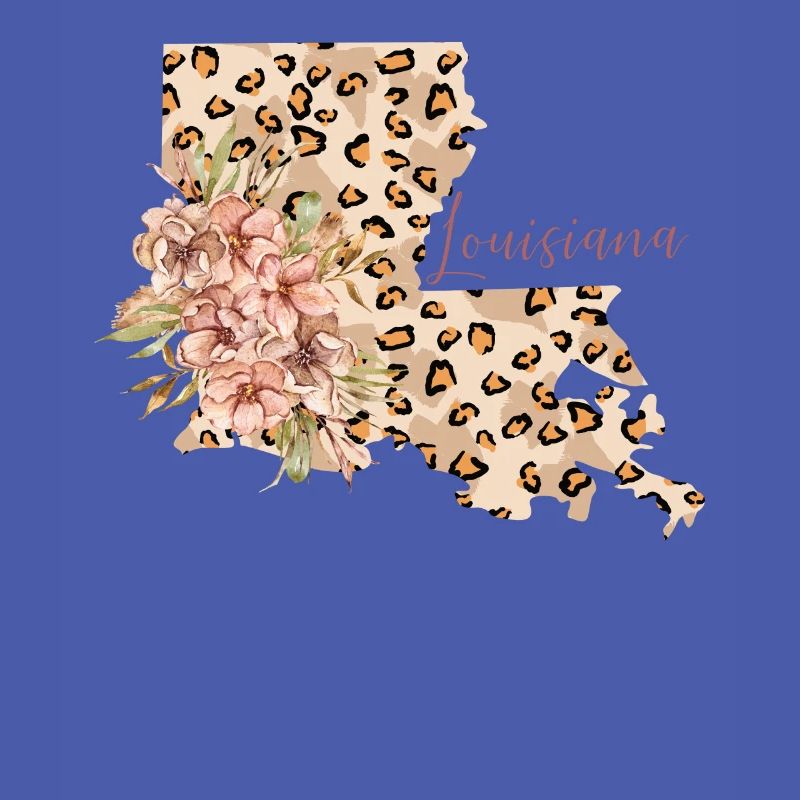 Louisiana leopard pattern map