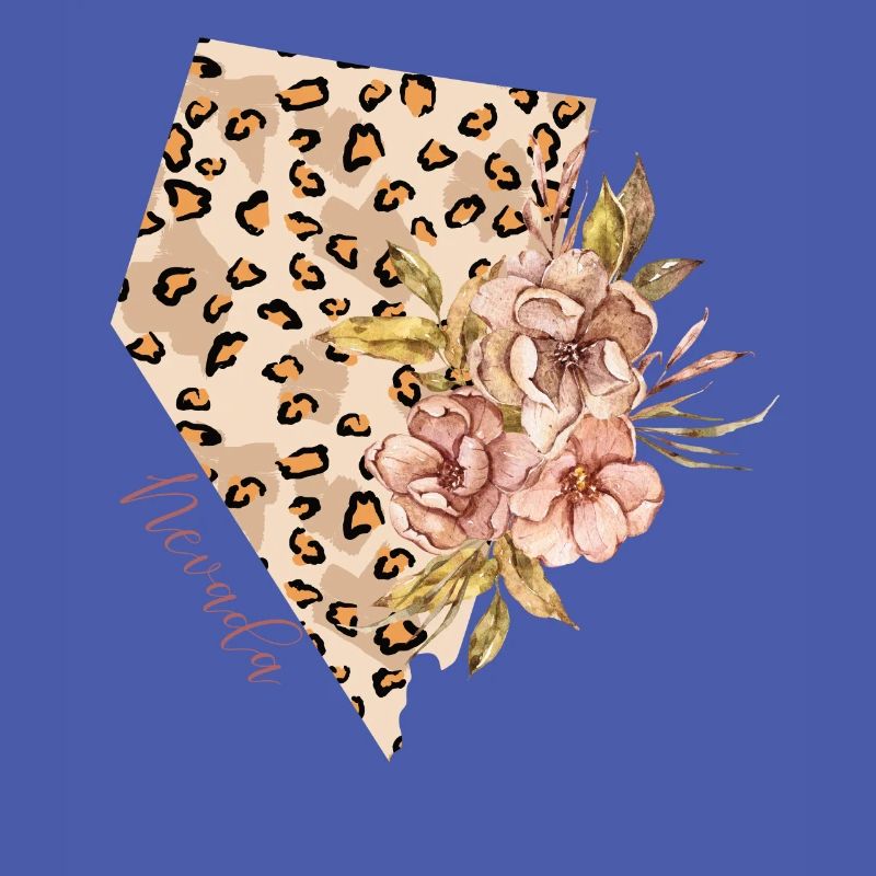 Nevada Leopard Pattern Map Leo