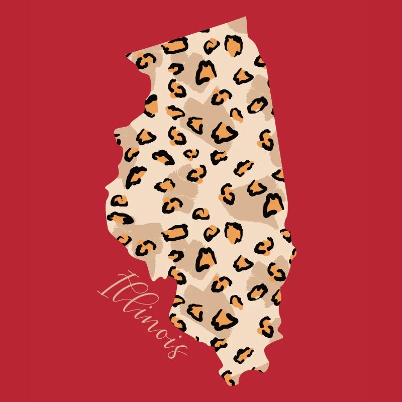 Illinois leopard pattern map Leo State