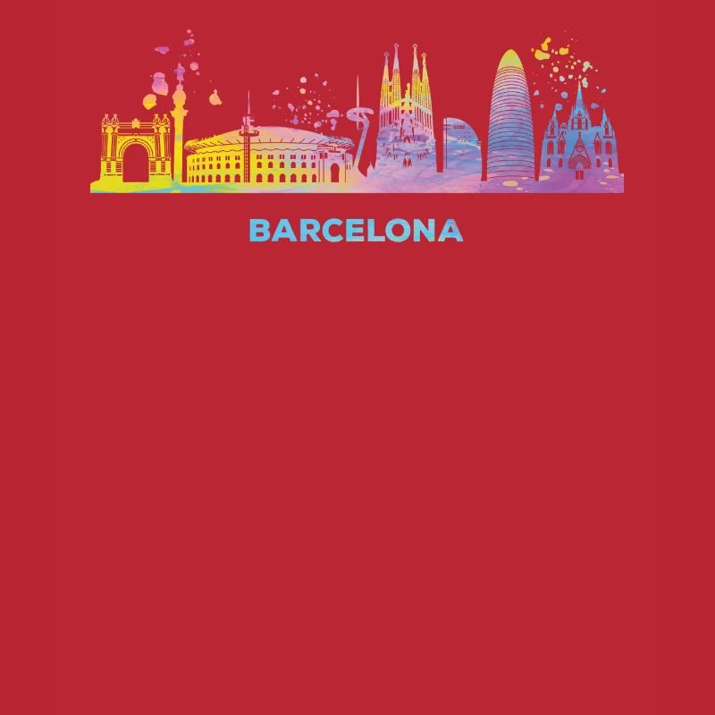 Barcelonische Skyline Barcelone