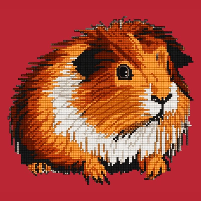 Guinea pigs in 8 bit pixel optics