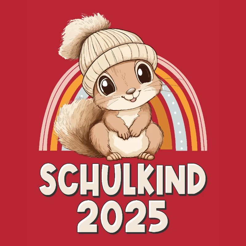 Schulkind 2025 Eichhörnchen Einschulung Schule