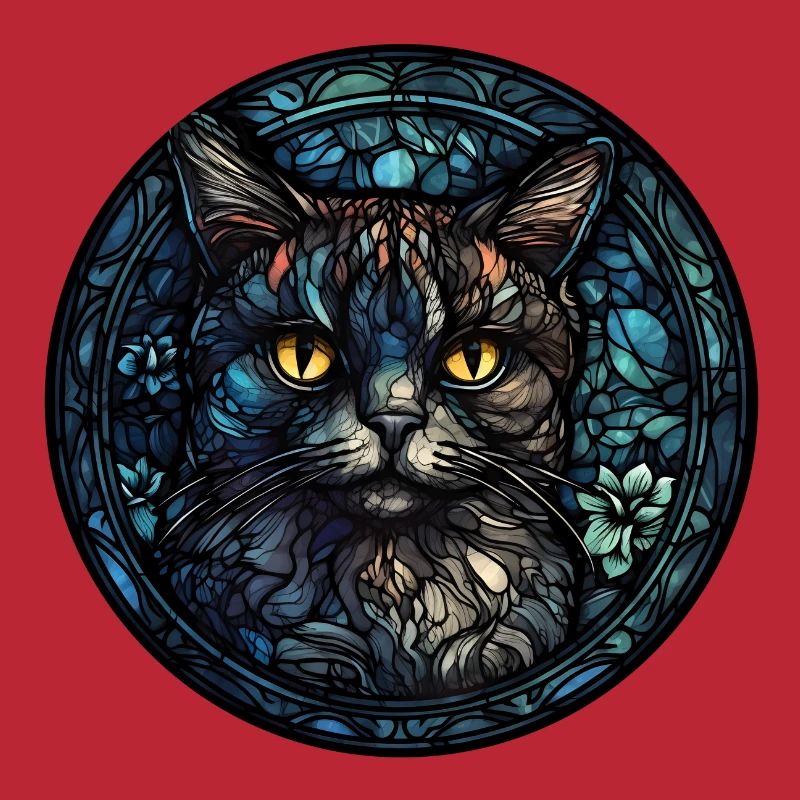Pixie bob Cat Breed Aquarelle Verre