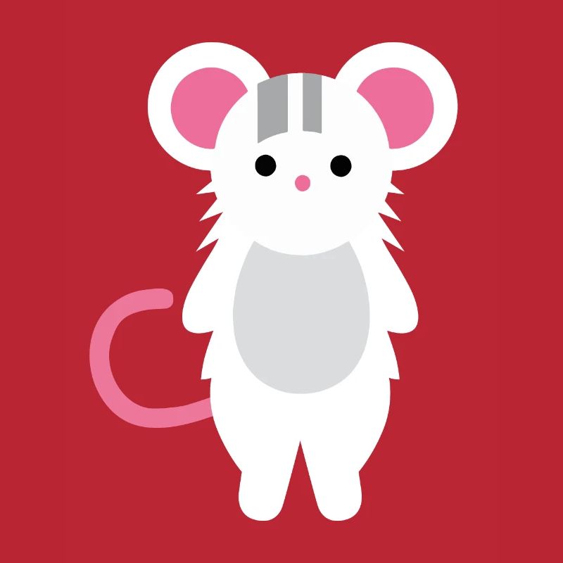 Cute little mouse, vector art