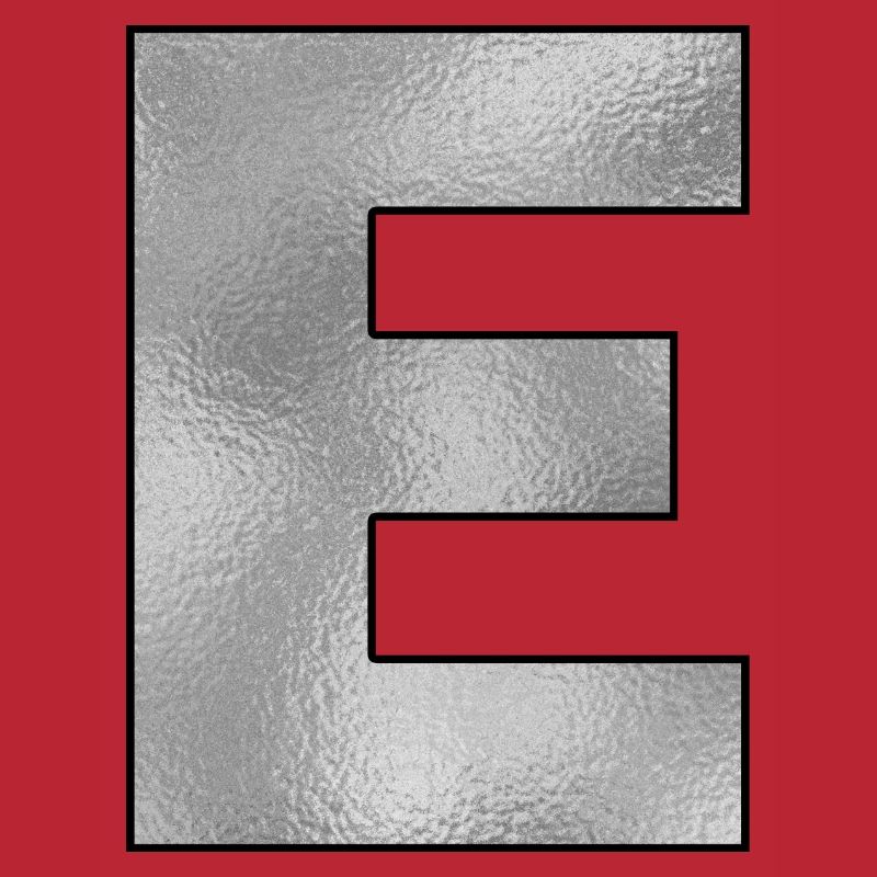 Buchstabe E Silber