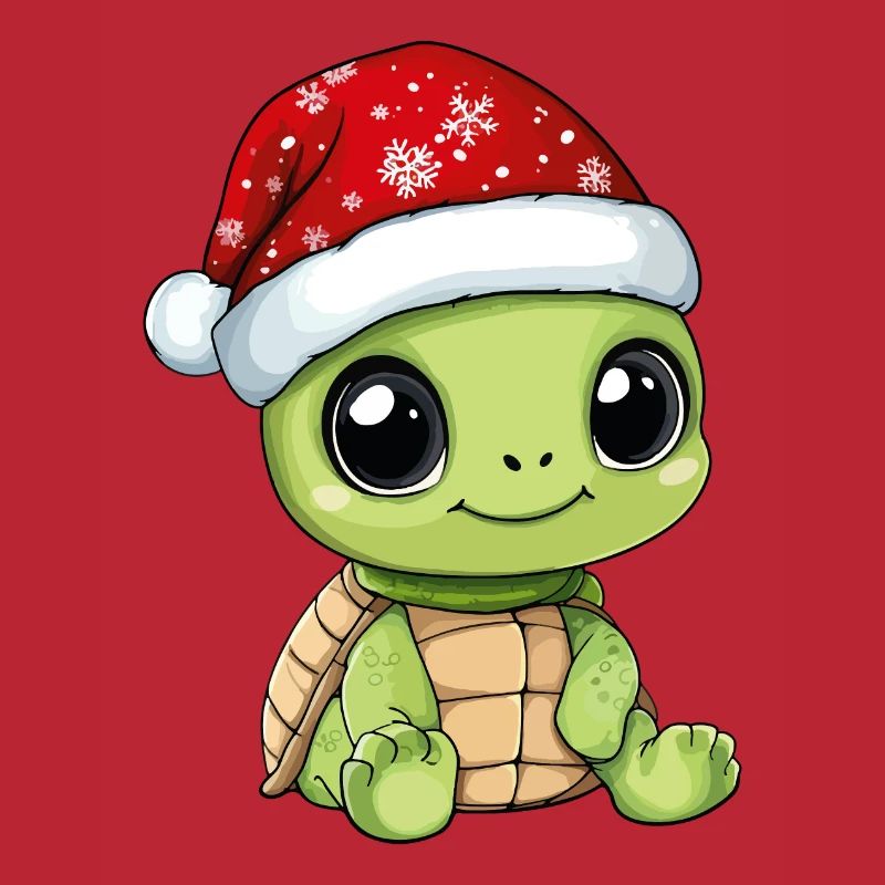Tortue Noël Mignon Noël mignon