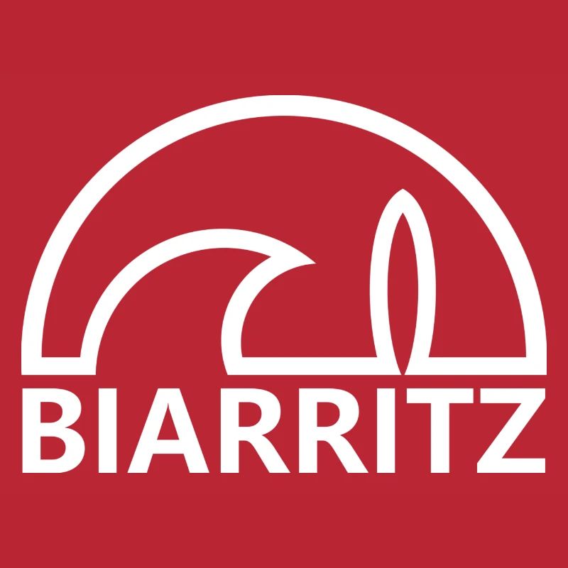 Biarritz soleil planche de surf minimaliste blanc