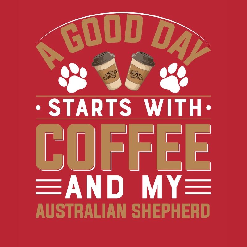 Australian Shepherd Coffee Drinking Caffeine