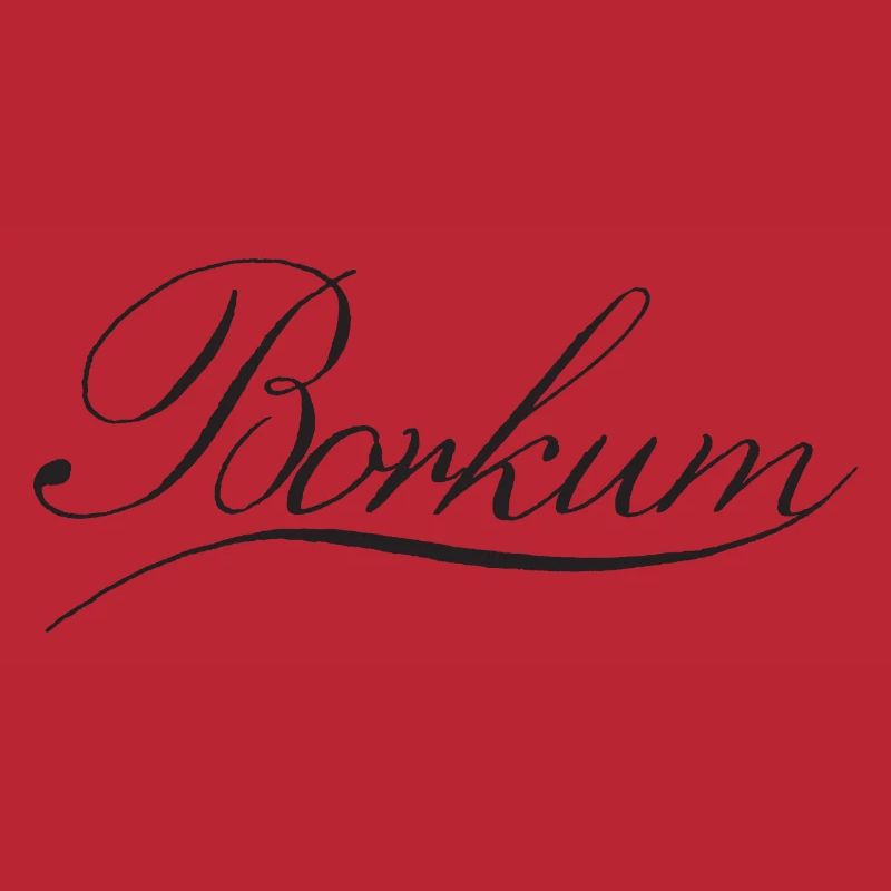 Borkum lettering
