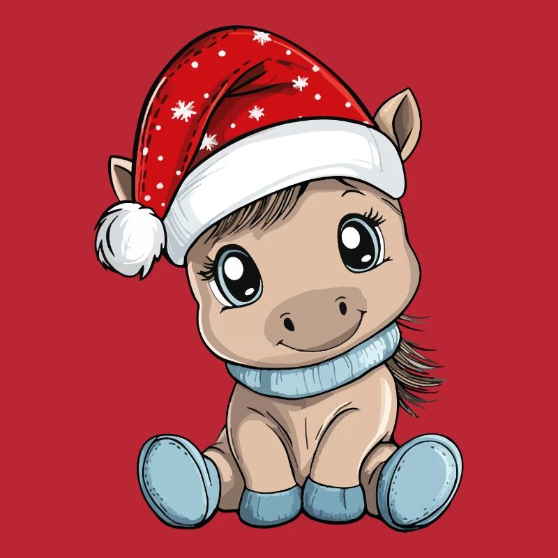 Cheval Noël Mignon Mignon Noël Noël